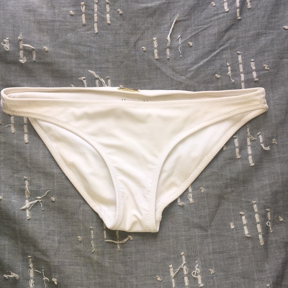 Abercrombie white bikini bottoms